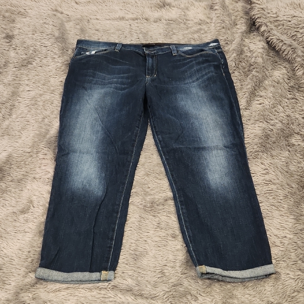 Joe's Jeans "Kicker"Dark Blue Ankle Cropped Denim Size 31!
